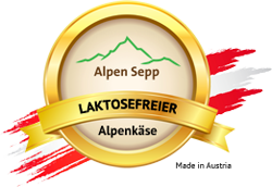 Siegel für laktosefreien Alpenkäse