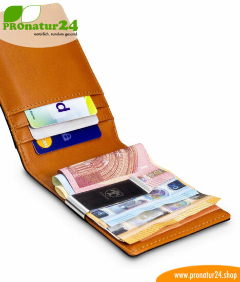 Geldbörsen mit eingebautem RFID NFC Schutz für Männer und Frauen