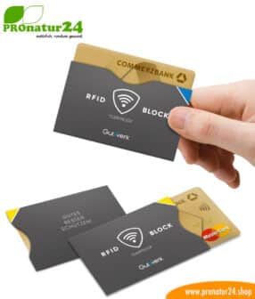 RFID NFC Schutzhüllen / Datenschutz für Kreditkarte, Personalausweis, EC-Karte, Bankkarte und Reisepass 11 RFID NFC Schutzhülle für Kreditkarte, Reisepass und mehr