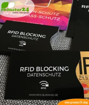 RFID NFC Schutzhüllen / Datenschutz für Kreditkarte, Personalausweis, EC-Karte, Bankkarte und Reisepass 10 RFID NFC Schutzhülle für Kreditkarte, Reisepass und mehr