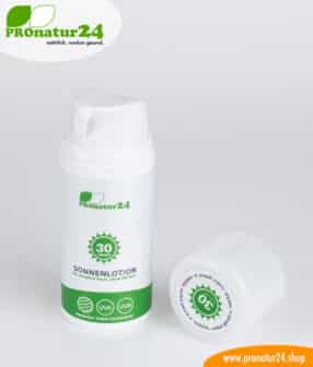 Sonnencreme LSF 30, mineralischer Lichtschutz, UVA, UVB, wasserfest, vegan - OHNE MIKROPLASTIK, OHNE ALKOHOL, OHNE CHEMIE