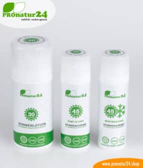 Sonnencreme LSF 30, mineralischer Lichtschutz, UVA, UVB, wasserfest, vegan - OHNE MIKROPLASTIK, OHNE ALKOHOL, OHNE CHEMIE