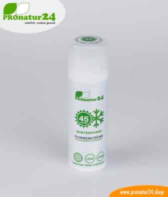 Sonnencreme LSF 45 - WINTER SONNE. Mineralischer Lichtschutz, UVA, UVB für den Wintersport - VEGAN und OHNE CHEMIE