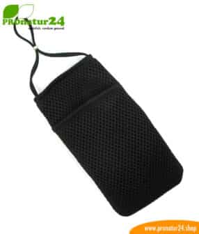 Handyhülle Handytasche eWall mit Strahlenschutz, 3in1 Funktion, wendbar, schwarz-blau – Bild 5
