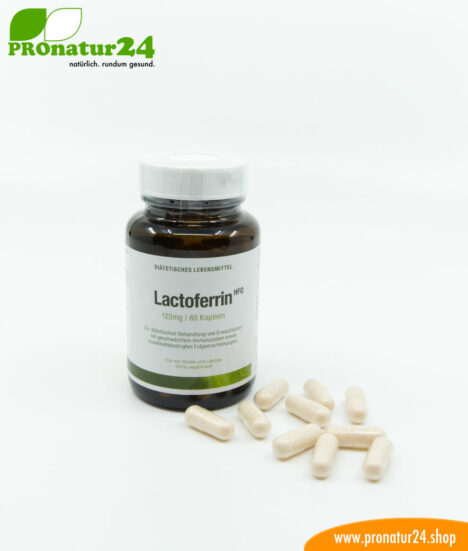 Lactoferrin HFQ | 120 mg Lactoferrin pro Kapsel | Diätetisches Lebensmittel in Premiumqualität