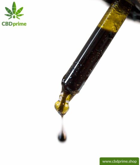 CBD Hanföl der Cannabis Pflanze mit 5 % CBD Anteil. Ohne THC.