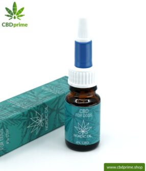 CBD Hanföl für HUNDE. Positive Wirkung für die Fellnase mit 4 % CBD Anteil. Ohne THC. Biologisch produziert von Nordic Oil.
