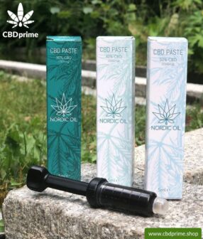 CBD Paste ist ein "Vollspektrum-Extrakt" von Nordic Oil aus Skandinavien. BIO Qualität. Vegan produziert.