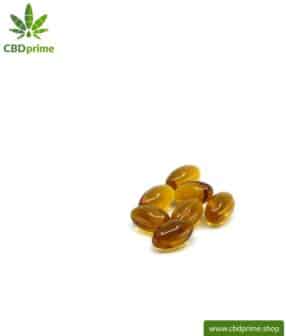 CBD Softgel Kapseln der Cannabis Pflanze mit 10 % CBD Anteil. Ohne THC.