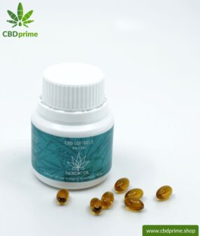 CBD Softgel Kapseln der Cannabis Pflanze mit 4 % CBD Anteil. Ohne THC.