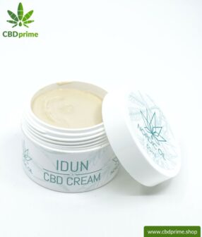 IDUN CBD Feuchtigkeitscreme. Hautcreme für eine optimale Hydratisierung mit der Kraft der Cannabis Pflanze. Ohne THC. Vegan.
