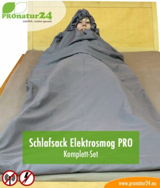 schlafsack elektrosmog pro kopfteil set pronatur24 884 compressor
