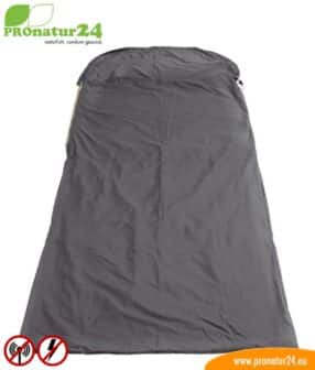 Schlafsack TSB Elektrosmog PRO - Alles inklusive SET. Eine geniale Ergänzung zum Schutz vor Elektrosmog HF (bis zu 35 dB) und NF für unterwegs!
