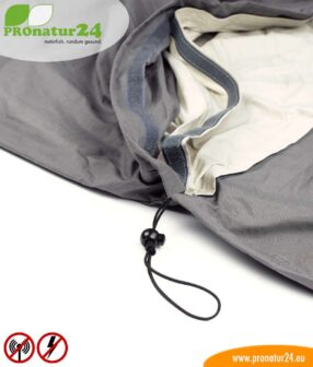Schnurzug vom Kopfteil vom Schlafsack Elektrosmog PRO