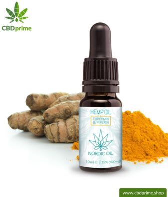 CBD ÖL DROPS (ehemals CBD Hanföl) mit Curcumin & Piperin und 15 % CBD Anteil. Ohne THC. Biologisch und vegan produziert von Nordic Oil.