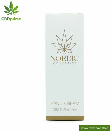 CBD & Aloe Vera Handcreme von Nordic Cosmetics. Verwöhnung und Pflege PUR für die beanspruchte trockene Haut! VEGAN.
