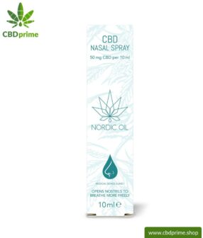 CBD Nasenspray (50mg CBD). Endlich wieder frei durchatmen können.