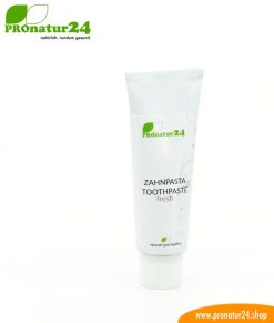 Referenzen und Testimonials - Aussagen von Kunden 12 ZAHNPASTA fresh. Mit mineralischem Putzkörper und ohne Fluor/Fluorid, ohne Zucker* oder künstlichem Süßstoff, ohne schäumende Tenside und vieles mehr.