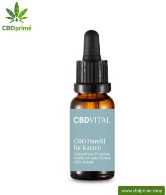CBD Hanföl für Katzen | Unterstützende Wirkung für deine Katze mit 2,1 % CBD Anteil | Premium Hanföl mit natürlichem CBD-Gehalt | Biologisch produziert von CBD VITAL. Vegan.